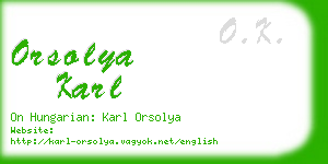 orsolya karl business card